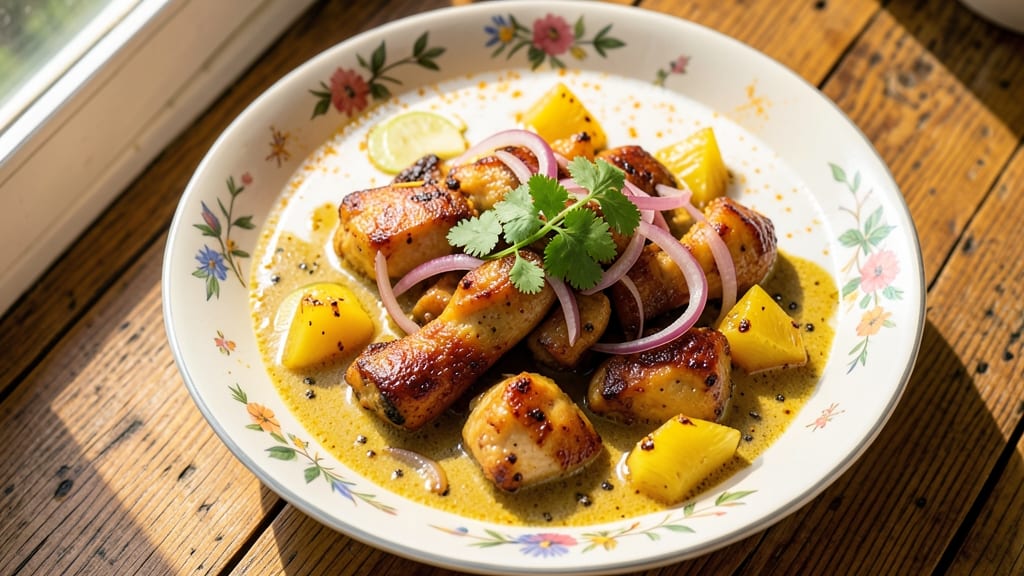 Chicken Pineapple Indian Curry Recipe: Fragrant Coconut and Turmeric Harmony