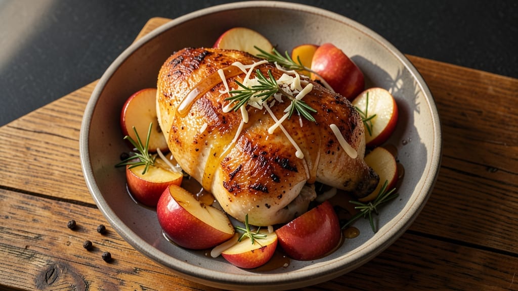 Apple Roasted Chicken Recipe: Honey-Glazed Crisp With Juicy Core