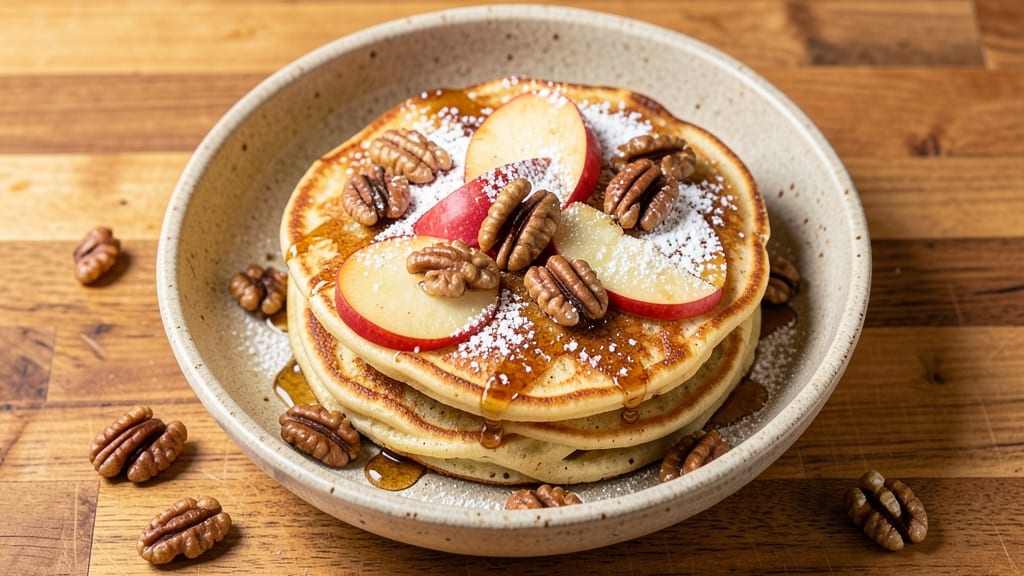 Apple Walnut Pancake Recipe: Nutty Crunch and Warm Spice Stack