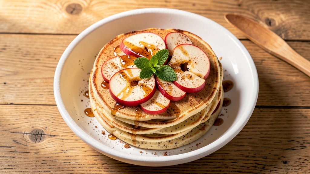 Vegan Apple Pancakes Recipe: Fluffy Spiced Stacks With Apple-Cinnamon Filling
