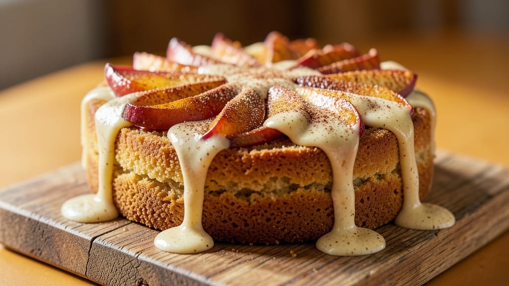 Apple Cake with Buttermilk Sauce Recipe: Warm Spice and Tangy Cream Pairing