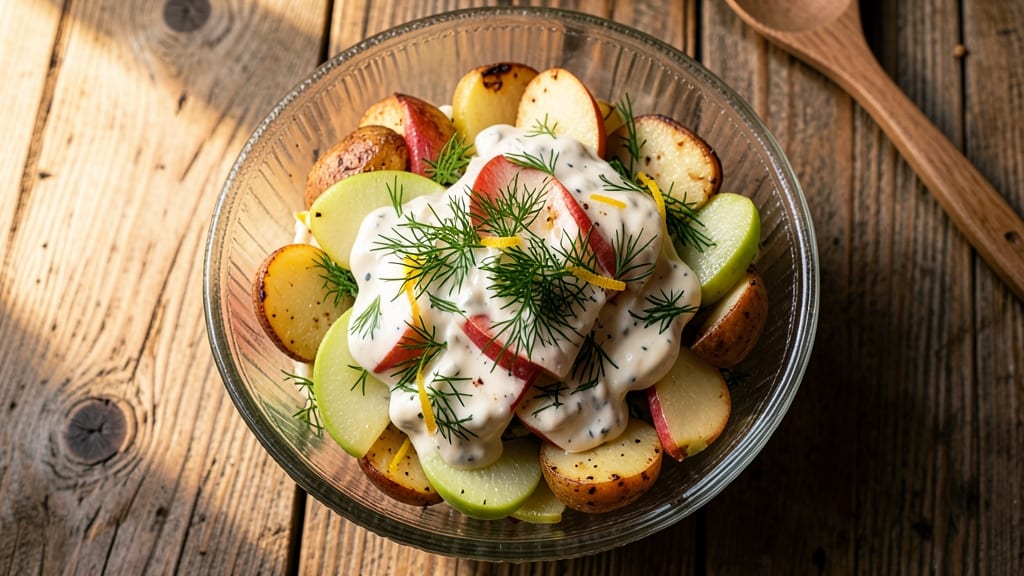 Potato Salad With Green Apples Recipe: Crunchy Apple Bites and Herbed Creaminess