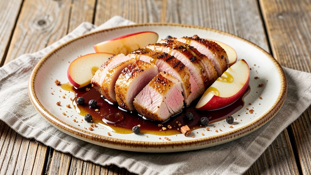 Cinnamon Apple Pork Tenderloin Recipe: Spiced Braise With Caramelized Fruit Crunch