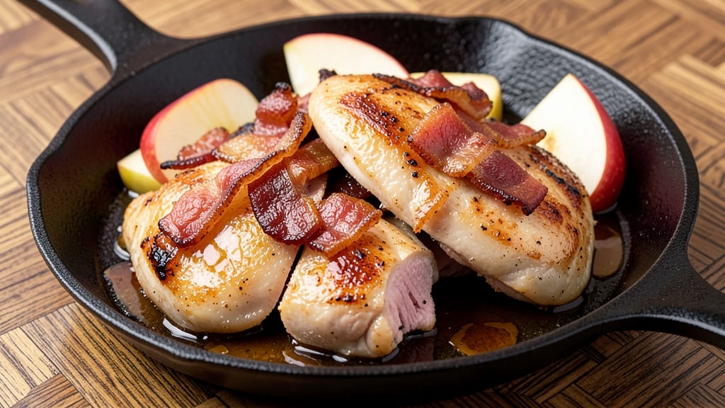 Chicken Apple Bacon Recipe: Sweet-Savory Crispy Pan Bake