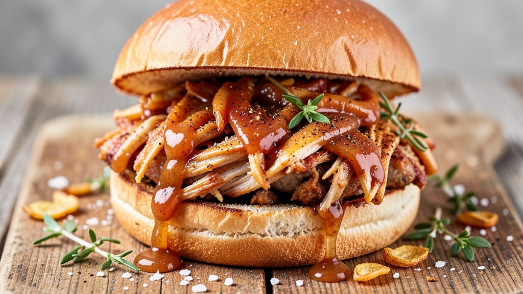 Slow Cooker Apple Cider Pulled Chicken Sandwiches Recipe: Smoky-Sweet Fall Flavor in Minutes