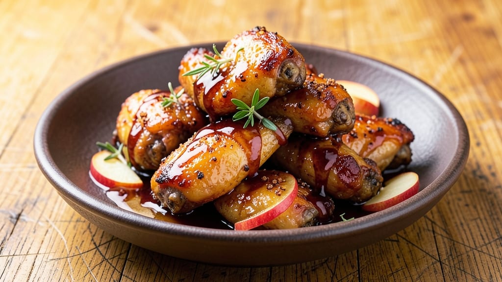 Whiskey Apple Wings Recipe: Smoky-Sweet Glaze With Crispy Edges
