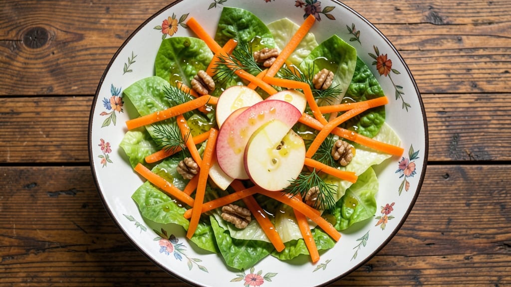 Cabbage, Carrot, and Apple Salad Recipe: Crunchy Sweetness With Tangy Vinaigrette