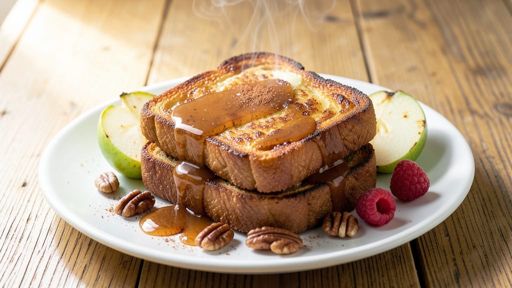 Fried Apple French Toast Recipe: Caramelized Apple Crunch With Cinnamon-Spiced Bread