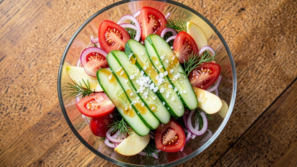 Cucumber Tomato Onion Apple Cider Vinegar Salad Recipe: Zesty Crunch That Stays Fresh for Days