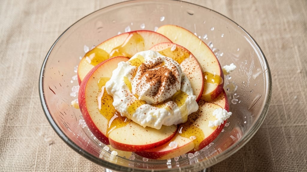 Quick Apple Salad Recipe: Crunchy Cinnamon-Kissed Apples and Creamy Cottage Cheese Balance