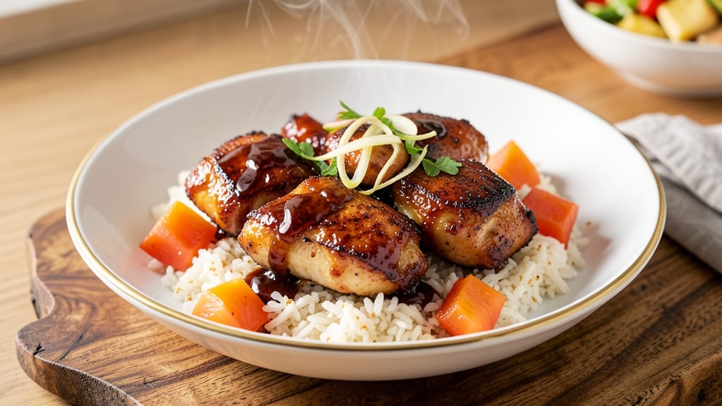 Easy Hawaiian Pineapple Chicken Recipe with Rice: Tropical Glaze Meets Fluffy Basmati in One Pan
