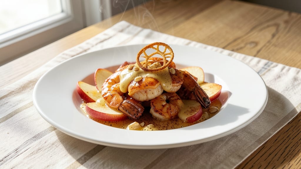 Apple Shrimp Recipe: Sweet Cinnamon Butter Glaze Meets Succulent Pink Meat