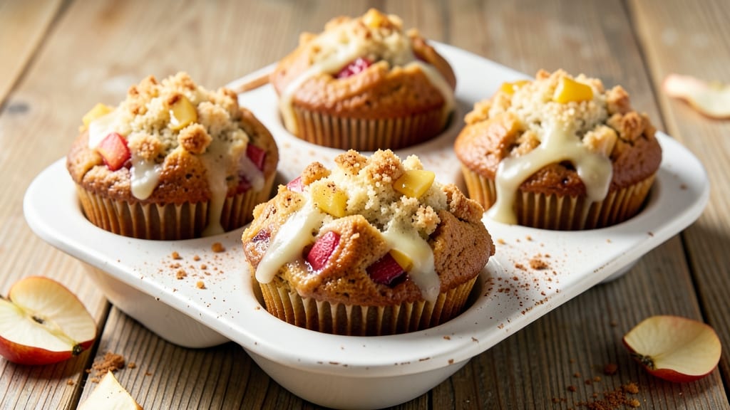 Apple Cheese Muffins Recipe: Buttery Crust and Spiced Apple-Cheddar Fusion
