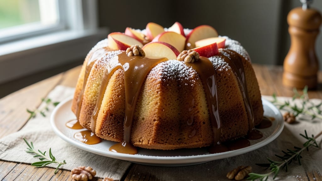 Apple Bundt Cake Recipe With Caramel Sauce: Spiced Apple Moisture and Gooey Drizzle