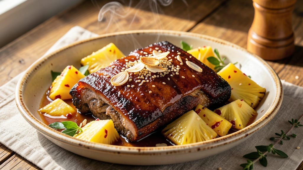 Pineapple Teriyaki Slow Cooker Ribs Recipe: Tropical Sweetness Meets Smoky Tenderness