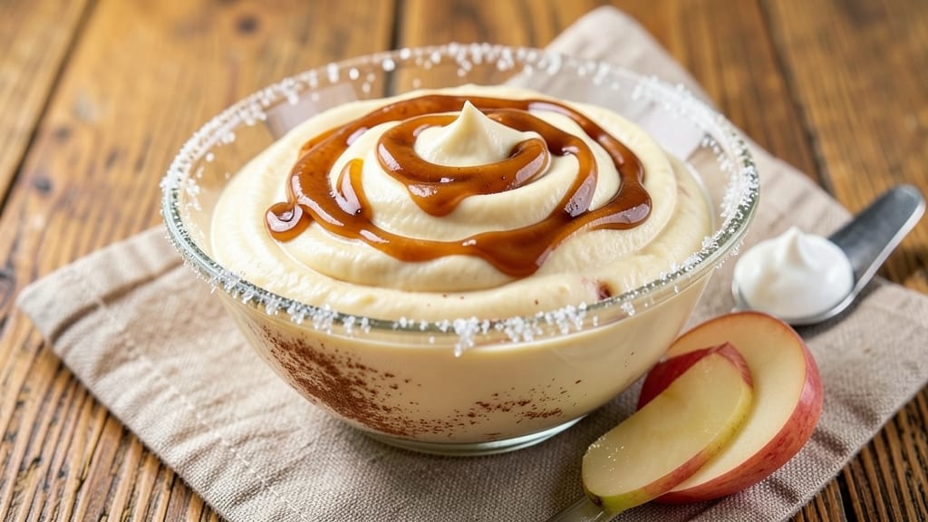 Whipped Caramel Apple Dip Recipe: Creamy Spiced Apple Cloud With Buttery Caramel Swirls