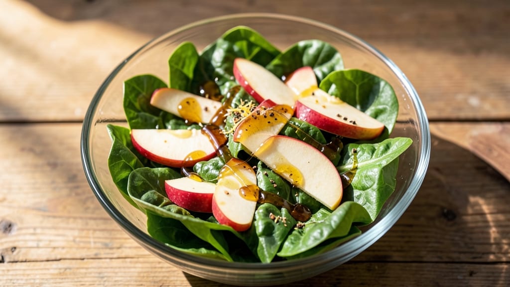 Apple Romaine Salad Recipe: Crispy Apple Bites and Peppery Greens Harmony