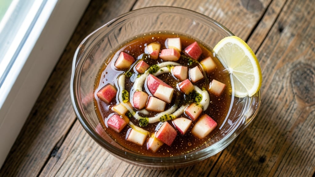 Apple Balsamic Dressing Recipe: Sweet-Tart Vinaigrette With Apple Chunks