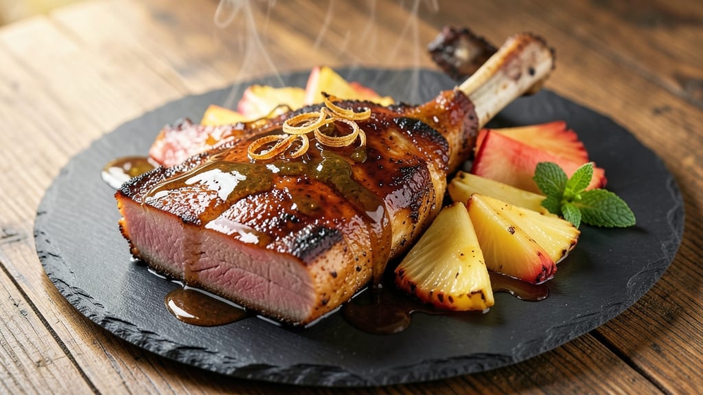 Pork Ham with Pineapple Recipe: Sweet-Glazed Glaze Meets Smoky Cured Meat