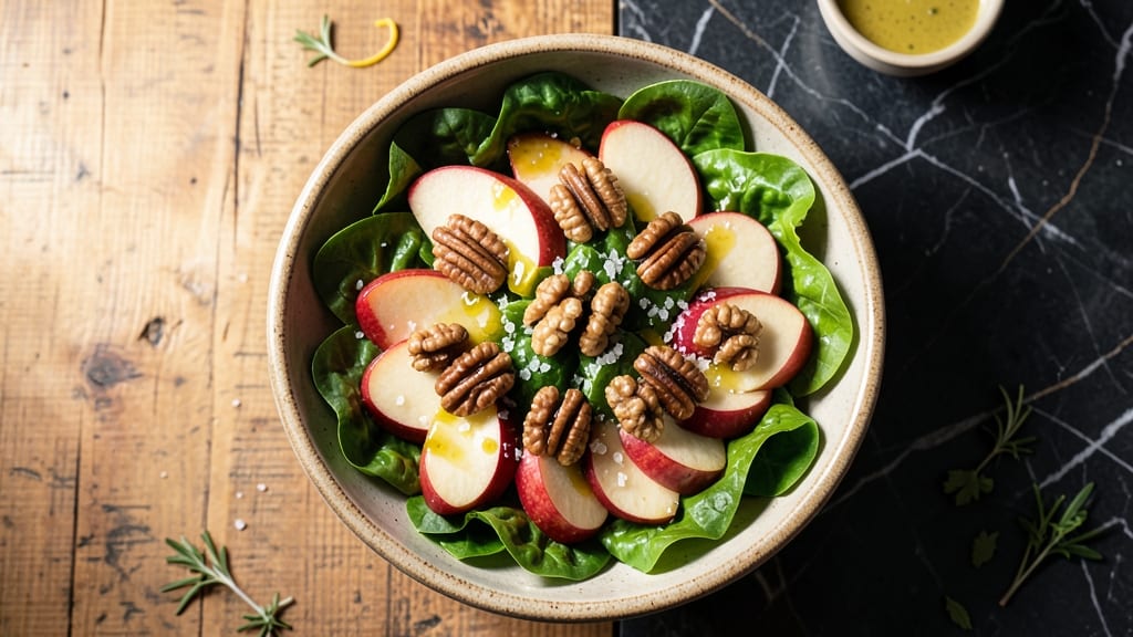 Old Chicago Apple Walnut Salad Recipe: Crunchy Nutty Sweetness With Creamy Dressing