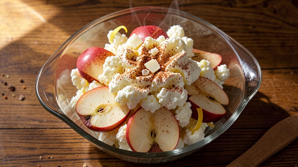 Apple Fluff Salad Recipe: Crunchy Caramelized Apples and Creamy Cottage Cheese Bliss