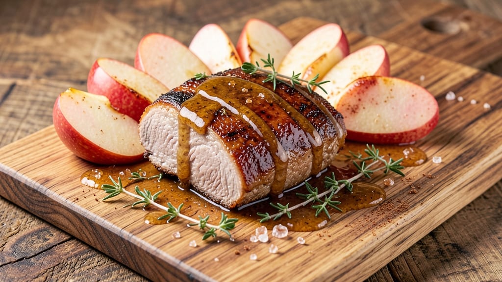 Pork Tenderloin With Apple Juice Recipe: Sweet-Spiced Glaze for Juicy, Aromatic Bites