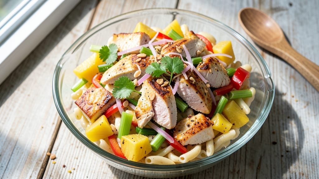 Chicken Pineapple Macaroni Salad Recipe: Tropical Twist With Sweet and Savory Balance