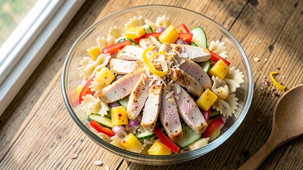Chicken Pineapple Pasta Salad Recipe: Tropical Twist With Al Dente Noodles