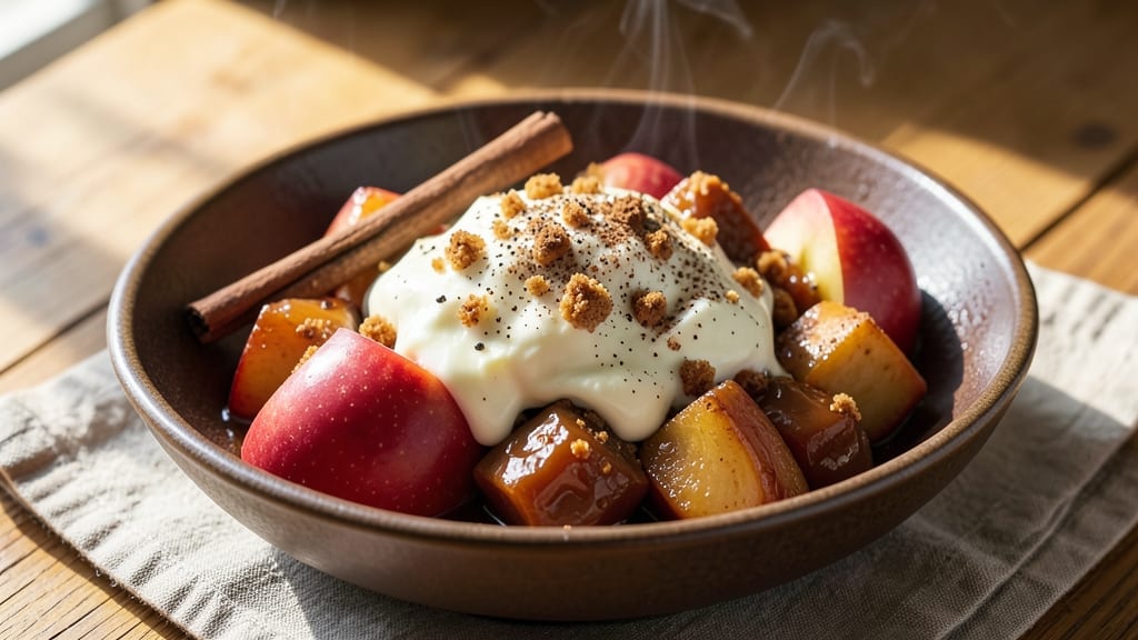 Apple Caramel Heath Dip Recipe: Spiced Apple Butter and Gooey Caramel Swirls