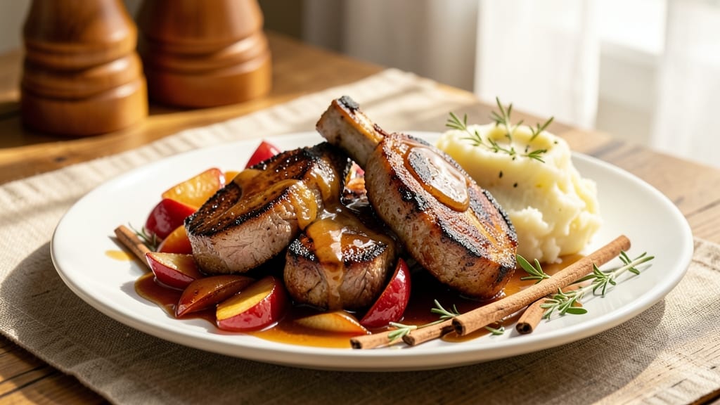 Caramel Apple Pork Chops Recipe: Sweet-Savory Seared Bites With Buttery Glaze