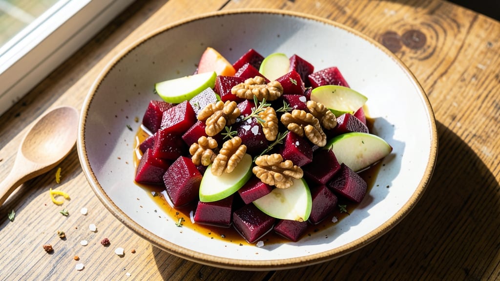 Roasted Beet and Apple Salad Recipe: Earthy-Sweet Balance With Crispy Walnuts