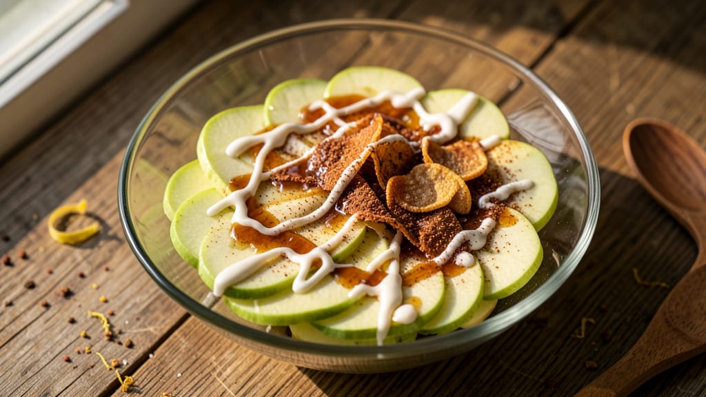 Fogo De Chao Apple Salad Recipe: Crispy Apple Bites With Warm Cinnamon Cream Dressing