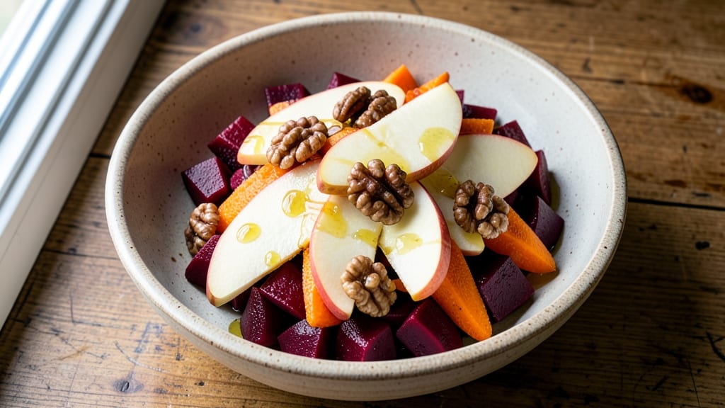 Beet Carrot Apple Salad Recipe: Sweet-Tart Crunch With Honey-Lime Dressing