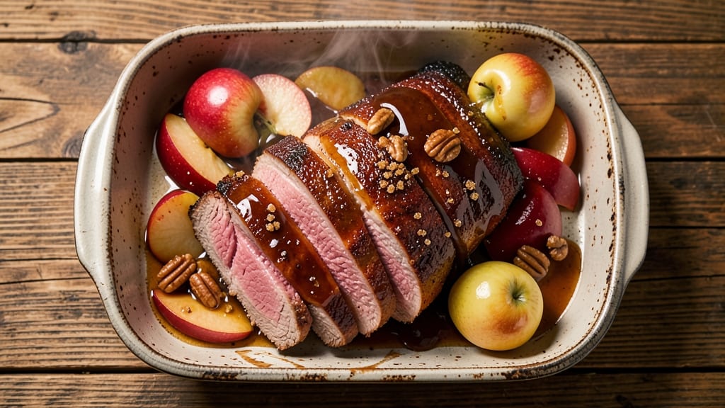 Apple Bourbon Pork Loin Recipe: Spiced Glaze That Caramelizes to Rich Perfection
