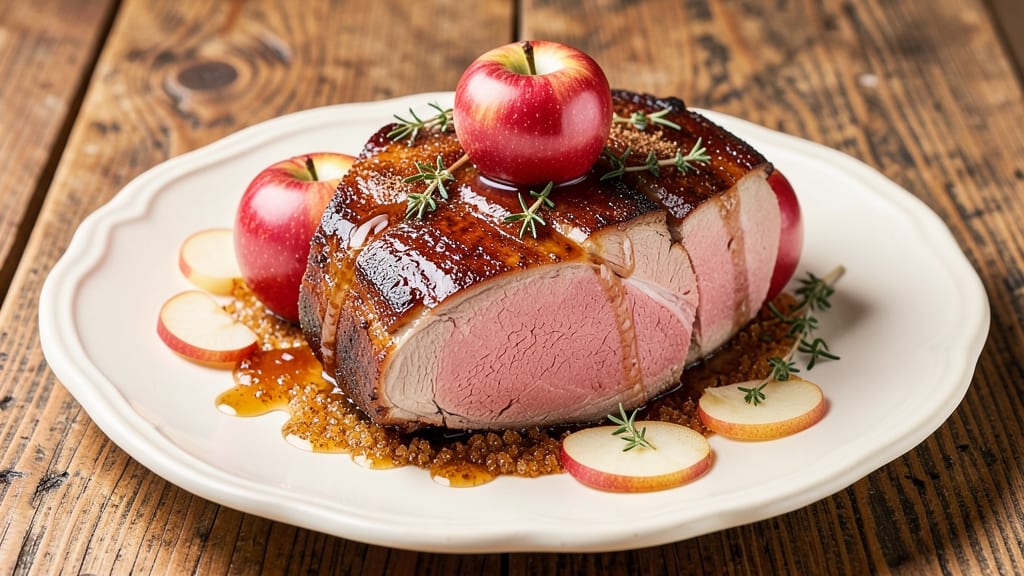 Apple Cinnamon Pork Roast Recipe: Spiced Apple Caramel Glaze for Sticky-Sweet Tenderness