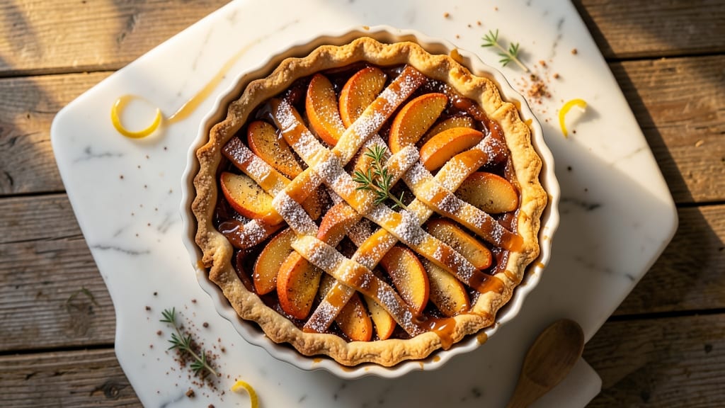 French Open Apple Tart Recipe: Caramelized Topping and Buttery Crust Magic