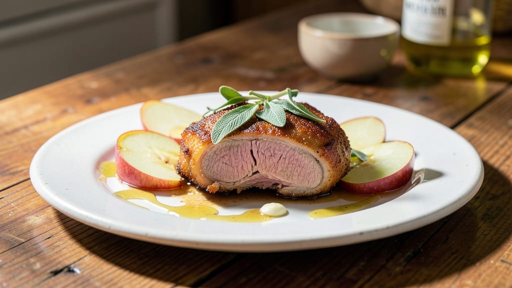 Apple Sage Pork Chops Recipe: Herb-Infused Pan-Seared Crispness